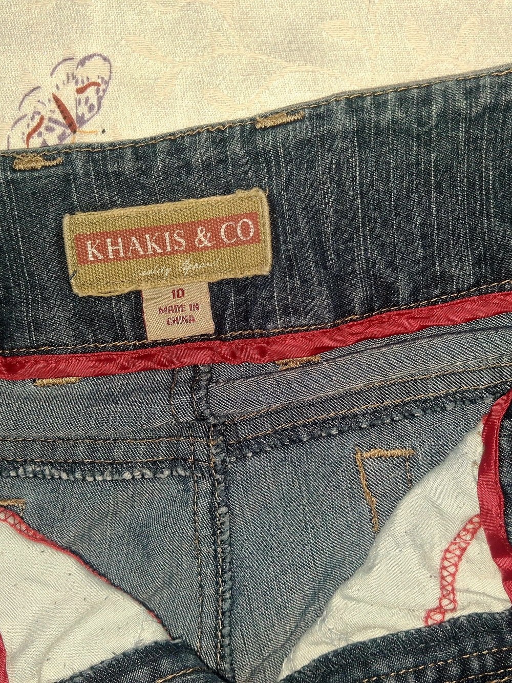 High-Rise Dark Blue Wide-Leg Jeans for Women - Picture 4 of 7